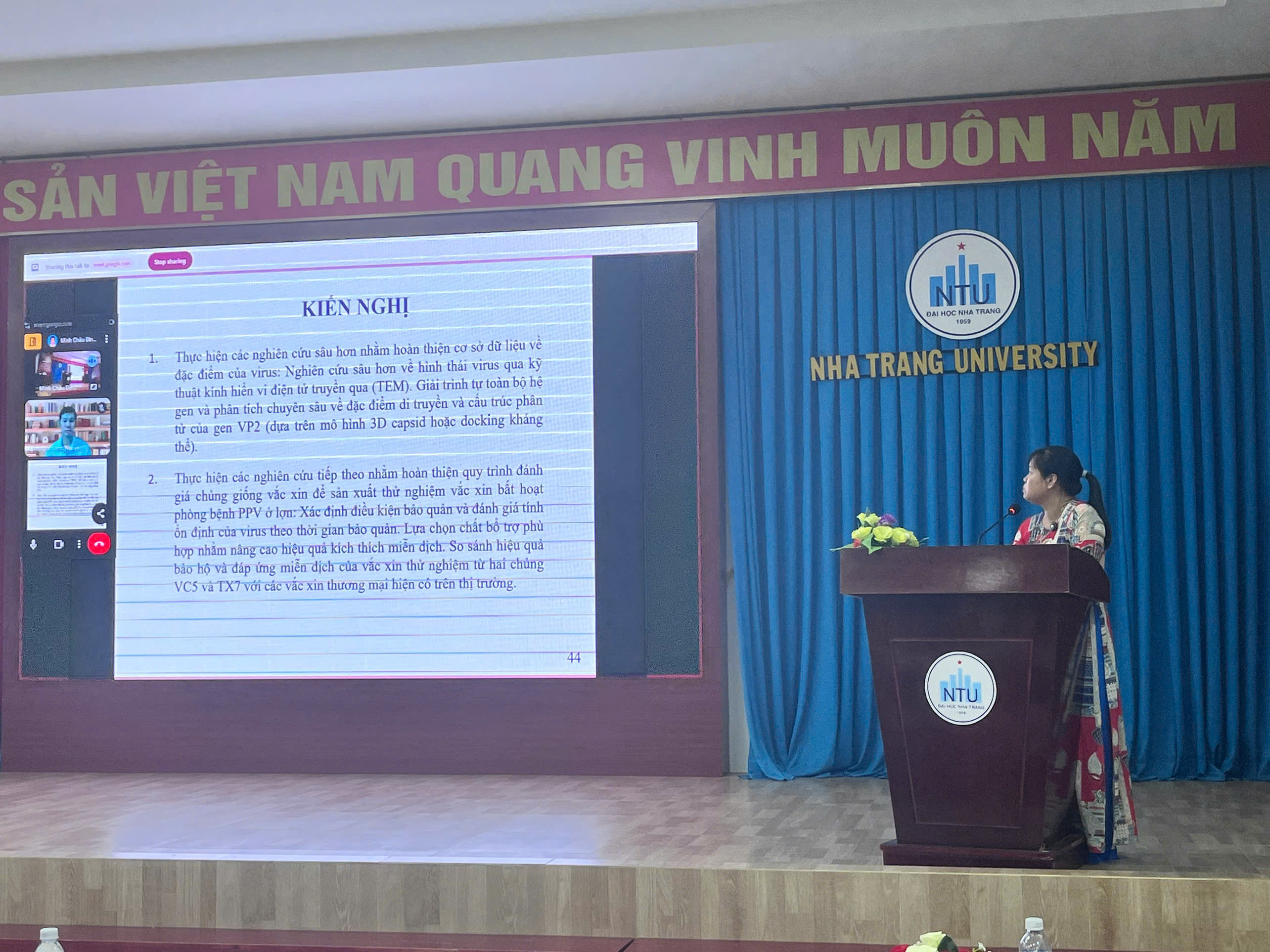 Buổi bảo vệ luận án tiến sĩ cấp Trường của NCS Trịnh Thị Thu Hằng!