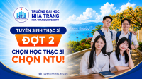 TUYỂN SINH TRÌNH ĐỘ THẠC SĨ 2026 - ĐỢT 2