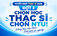Thông báo Tuyển sinh Thạc sĩ 2026 - Đợt 3