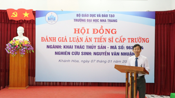 NCS Nguyễn Văn Nhuận đã bảo vệ thành công luận án tiến sĩ cấp Trường