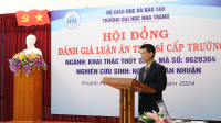 NCS Nguyễn Văn Nhuận đã bảo vệ thành công luận án tiến sĩ cấp Trường