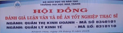 Buổi bảo vệ luận văn/đề án tốt nghiệp thạc si Đợt 2 năm 2025